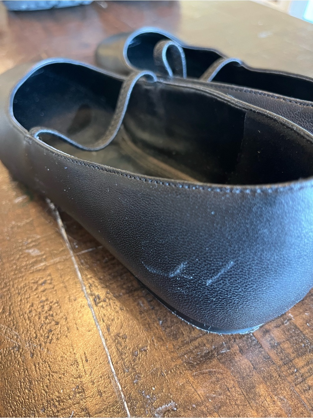 Marc Fisher Black Leather Square-Toe Mary Jane Flats - Women’s size 7 - Picture 6 of 7